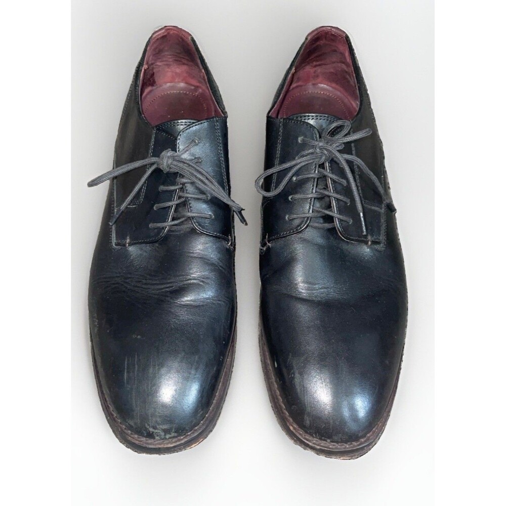 Ted Baker London Fortiscu Black Leather Derby Oxford Dress Shoes US 11